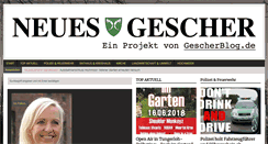 Desktop Screenshot of gescherblog.de
